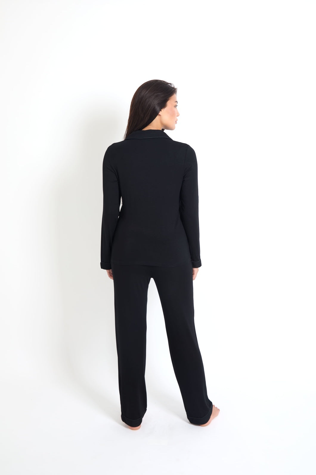 Stretch Pyjama Trouser Set – Luna Noir