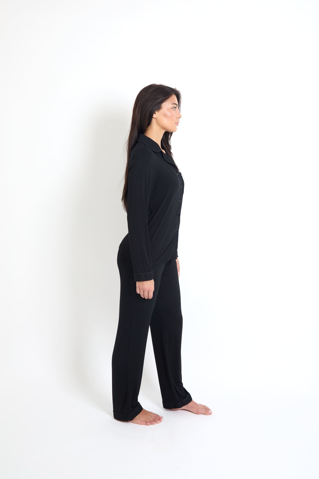 Stretch Pyjama Trouser Set – Luna Noir