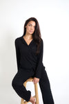 Stretch Pyjama Trouser Set – Luna Noir